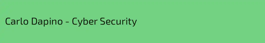 Carlo Dapino - Cyber Security